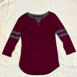 Used crimson-maroon small shirt